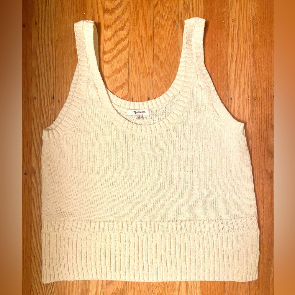 Madewell Minton Scoop Sweater Tank: Small - Picture 2 of 2